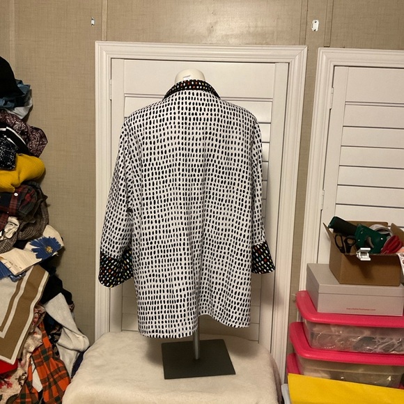 Multiples Colorful Dot Pattern Jacket - Picture 4 of 7